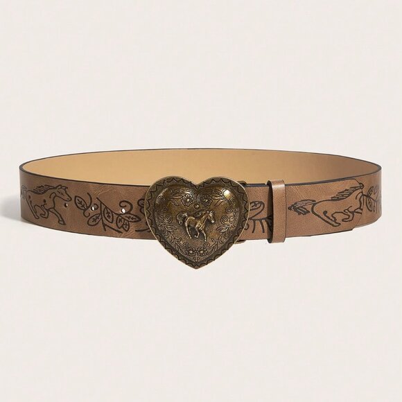 Camel Casual Women's Buckle Belt - Picture 2 of 4